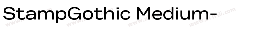 StampGothic Medium字体转换